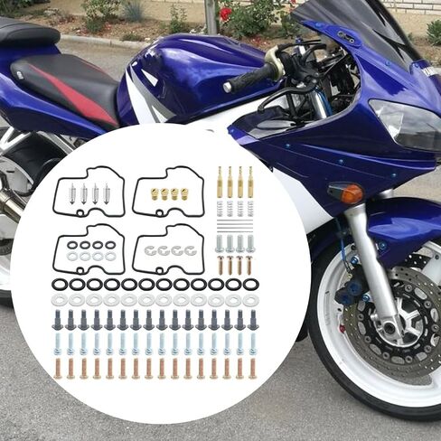 Anxingo 4 Pack Carburetor Rebuild Kit Replacement for Yamaha YZF R6 600 1999-2002 in Saudi Arabia