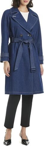kate spade new york womens Denim Trench Coat in Saudi Arabia