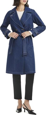 kate spade new york womens Denim Trench Coat in Saudi Arabia