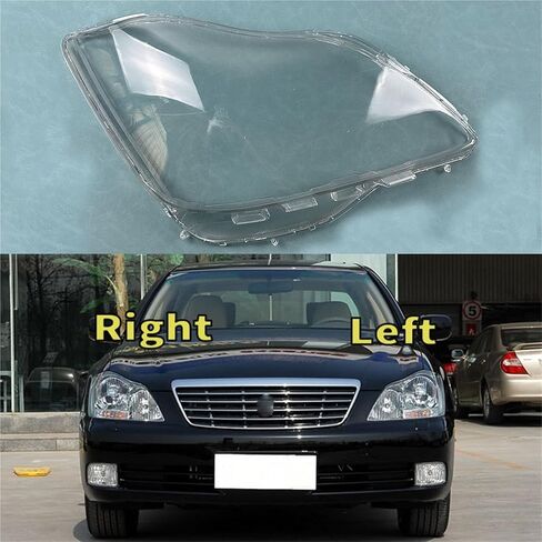 Compatible for Toyota Crown 2005 2006 2007 2008 2009 Auto Front Headlight Cover Lens Transparent Glass Headlamps Lampshade Lamp Shell Masks(A Piar) in Saudi Arabia
