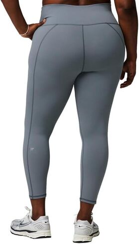 سروال Fabletics النسائي Define PowerHold عالي الخصر 7/8، أقصى ضغط، جذاب، XXL-1X، Merlot in Saudi Arabia