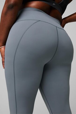 سروال Fabletics النسائي Define PowerHold عالي الخصر 7/8، أقصى ضغط، جذاب، XXL-1X، Merlot in Saudi Arabia