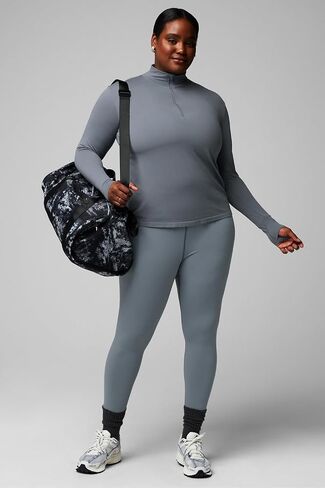 سروال Fabletics النسائي Define PowerHold عالي الخصر 7/8، أقصى ضغط، جذاب، XXL-1X، Merlot in Saudi Arabia