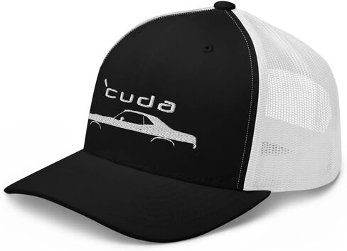 Hemi Cuda Muscle Car Silhouette Classic Car Barracuda Cap Snapback hat in Saudi Arabia