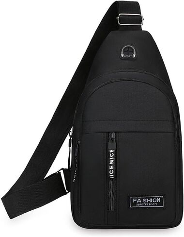 Canvas Crossbody Bag for Men Lightweight Large Capacity Crossbody Bag Outdoor Sports Shoulder Bags in Saudi Arabia