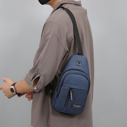 Canvas Crossbody Bag for Men Lightweight Large Capacity Crossbody Bag Outdoor Sports Shoulder Bags in Saudi Arabia