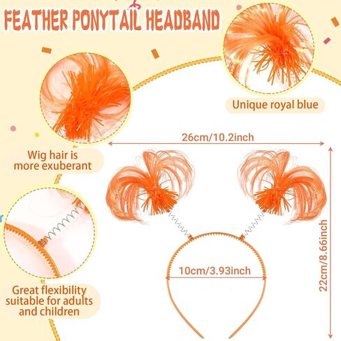 Halloween Women Orange Costume Include Headband Yellow Mustache and Eyebrows for Book Character Cosplay in Saudi Arabia