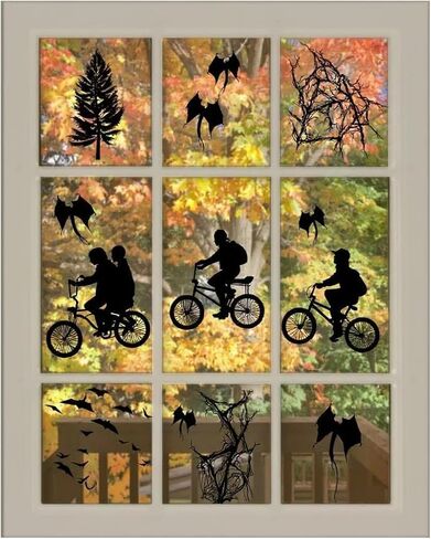 زينة نافذة من Stranger Things لعيد الهالوين الرعب المخيف (صورة ظلية) in Kuwait