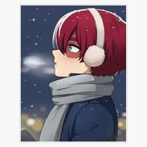 MAGNET Amazing Boy - Todoroki Magnet Vinyl Magnetic Sticker Size 5" in Saudi Arabia