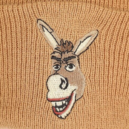 قبعة صغيرة ذات أساور قياسية من Bioworld Shrek Donkey مطرزة من الأكريليك in Saudi Arabia
