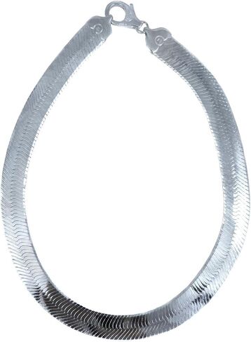 JOSCO Herringbone Necklace. 16.5mm Sterling Silver Italian .925 Solid Chain. 20,22,24,30 inches in Saudi Arabia