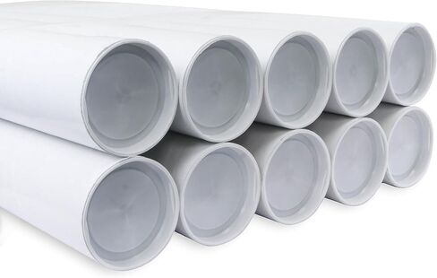 أنبوب بريد MagicWater Supply مقاس 3 × 18 بوصة باللون الأبيض - عبوة واحدة - لشحن وتخزين الملصقات والفنون والحرف اليدوية والمستندات in Saudi Arabia