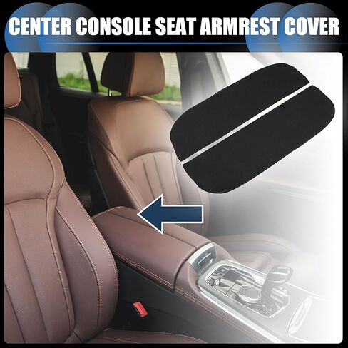 Armrest Protector Cover Pad, for BMW X5 X6 2010-2018 Neoprene Fabric Black, 1 Pair in Saudi Arabia