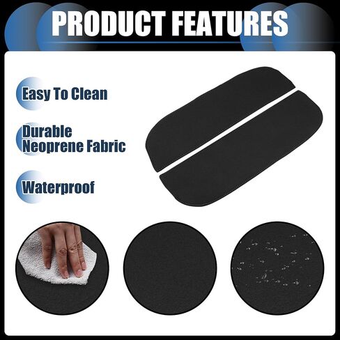Armrest Protector Cover Pad, for BMW X5 X6 2010-2018 Neoprene Fabric Black, 1 Pair in Saudi Arabia