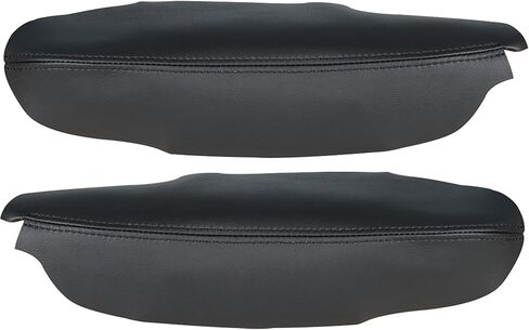 Artificial Leather Car Front Door Panel Armrest Cover 2Pcs Replacement for Acura TSX 2009-2014 Black in Kuwait