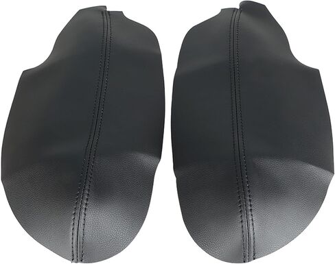 Artificial Leather Car Front Door Panel Armrest Cover 2Pcs Replacement for Acura TSX 2009-2014 Black in Kuwait