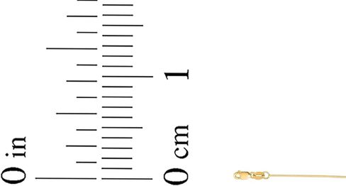 قلادة من الذهب الأصفر أو الذهب الأبيض عيار 14 قيراط من Floreo مقاس 0.90 مم من الألماس الصلب على شكل ثعبان دائري، 16 بوصة، 18 بوصة، 20 بوصة، أو 24 بوصة in Kuwait