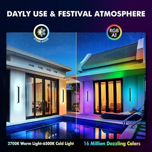 LED Wash Light DJ Light Bar, 42W RGBCW Smart APP Waterproof LED Stage Lights Bar, Dimmable Wall Washer Light for Church Wedding Birthday Party Stage Lighting Christmas Decoration in Saudi Arabia