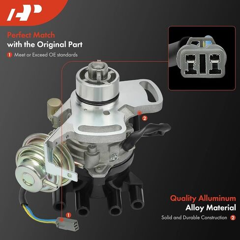 A-Premium Ignition Distributor with Cap and Rotor Compatible with Mazda 626 1988-1992 2.2L, MX-6 1988-1992 2.2L & Ford Probe 1989-1992 2.2L in Saudi Arabia