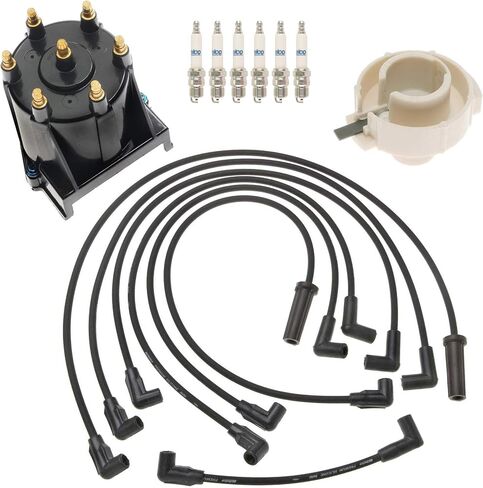 Ignition Kit Distributor Rotor Cap Wire Spark Plugs for Chevy GMC 4.3 V6 in Saudi Arabia