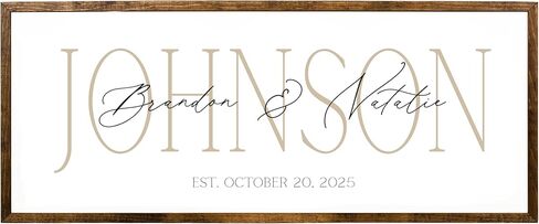 هدايا زفاف شخصية للأزواج، علامة خشبية in Kuwait