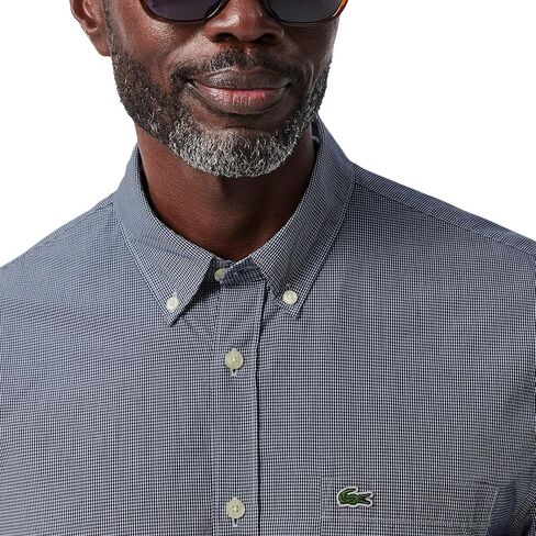 Lacoste Men's Core Collection Regular Fit Short Sleeve Checked Shirt in Saudi Arabia