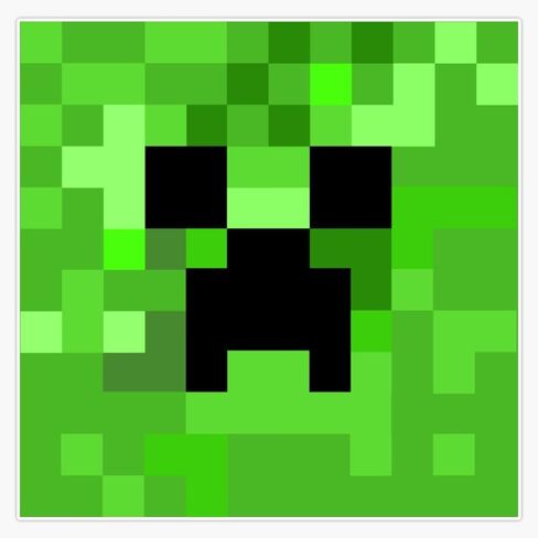 MAGNET Creeper Head Magnetic Vinyl Sticker Decal Magnet 5" in Saudi Arabia
