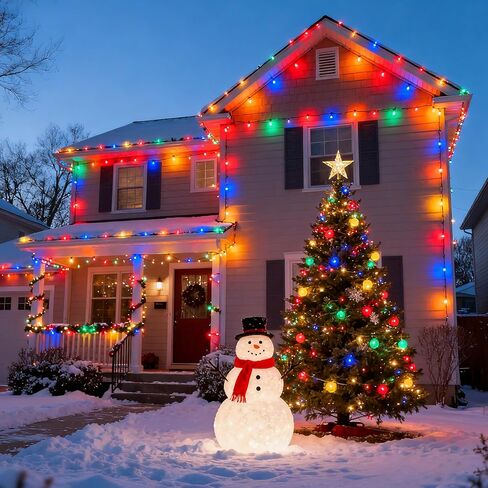 Joiedomi 25 Pack C7 Bulb, Replacement Light Bulbs for Christmas Outdoor, Indoor, Lawn, Tree, Panel Decor, E12 Candelabra Base, Longer Life 120 Volt, 6W in Kuwait