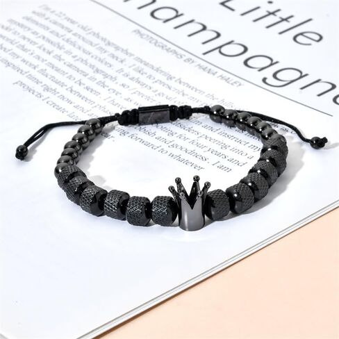 Vintage Stackable Bead Bracelet Set For Men Women Handmade Bohemian Style Multilayer Adjustable Elastic Bead Bracelet Fashion Punk Jewerly Gift in Saudi Arabia