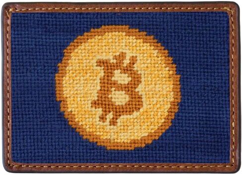 Smathers & Branson World's Best Dad Needlepoint Credit Card Wallet in Saudi Arabia