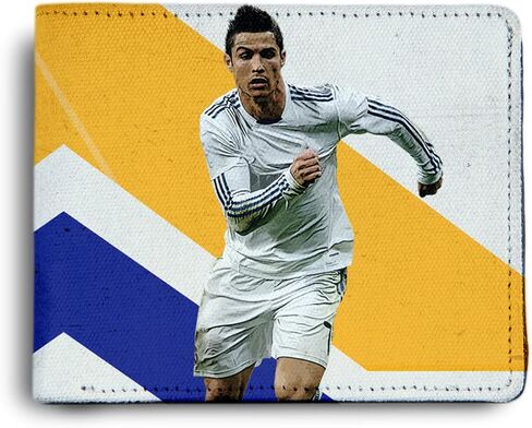 Cristiano Ronaldo CR7 Printed Pu Leather Wallet for Men's/Boy's, CR7 Action, Casual in Saudi Arabia