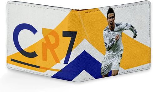 Cristiano Ronaldo CR7 Printed Pu Leather Wallet for Men's/Boy's, CR7 Action, Casual in Saudi Arabia