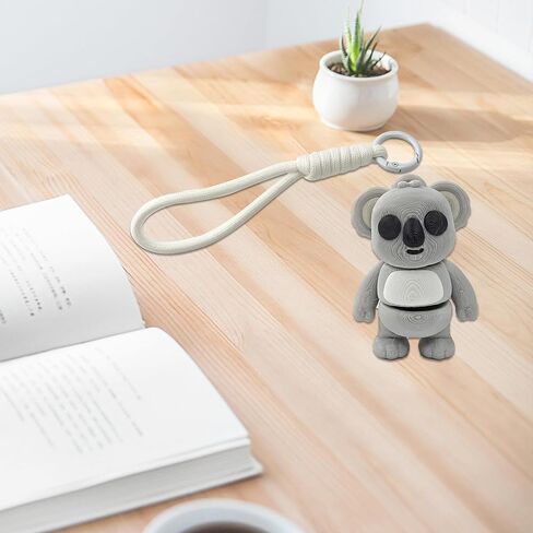 FUNKY STORE 3D مطبوعة الحيوان المفاتيح لطيف الحياة البرية الصغيرة للمفاتيح، حقيبة، محفظة هدية فريدة للبنين والبنات سحر قلادة in Saudi Arabia