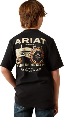 ARIAT Boys Gramps Tractor T-Shirt Black in Saudi Arabia