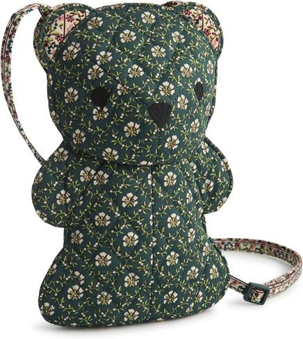 Vera Bradley Premium Cotton Bear Crossbody, Mistletoe Lattice in Saudi Arabia
