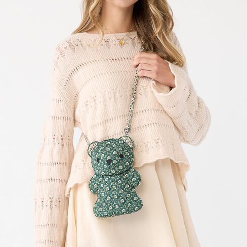 Vera Bradley Premium Cotton Bear Crossbody, Mistletoe Lattice in Saudi Arabia
