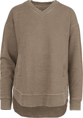 سويت شيرت Royce Melange East Hall من الصوف: رقبة على شكل حرف V مع جيوب in Kuwait