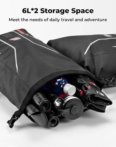 KEMIMOTO Motorcycle Saddlebags,Waterproof Luggage Bag with Surron support frame, Bike Panniers Compatible with Sur-Ron Light Bee X and S X160 X260, 12L in Saudi Arabia