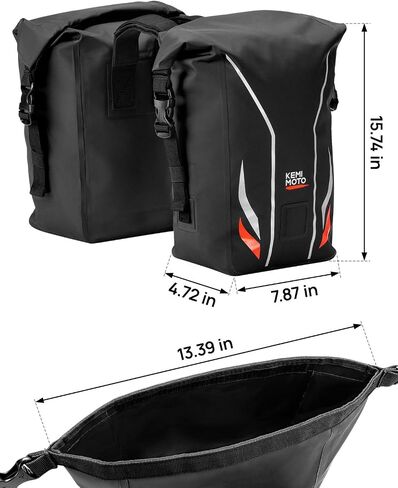 KEMIMOTO Motorcycle Saddlebags,Waterproof Luggage Bag with Surron support frame, Bike Panniers Compatible with Sur-Ron Light Bee X and S X160 X260, 12L in Saudi Arabia