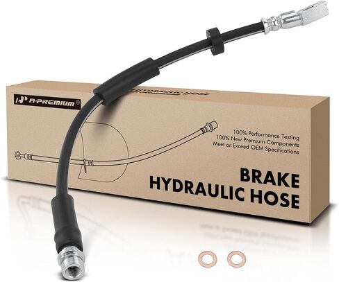 A-Premium Rear Driver or Passenger Side Brake Hydraulic Hose Compatible with Select Jaguar Models - X-Type 2002 2003 2004 2005 2006 2007 2008 - Replace# C2S4684, C2S46537 in Saudi Arabia