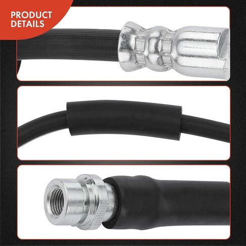 A-Premium Rear Driver or Passenger Side Brake Hydraulic Hose Compatible with Select Jaguar Models - X-Type 2002 2003 2004 2005 2006 2007 2008 - Replace# C2S4684, C2S46537 in Saudi Arabia