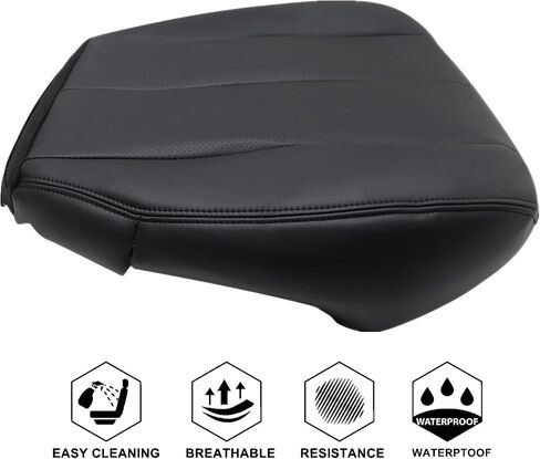 NLQR Front Passenger Side Bottom Replacement Seat Cover Black Perforated Microfiber Leather Compatible with Subaru Outback 2010 2011 2012 2013 2014 in Saudi Arabia