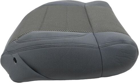 SecosAutoparts Driver Side Bottom Replacement Cloth Seat Cover Medium Slate Gray #E5DD Compatible with Jeep Wrangler Sahara Rubicon 2007 in Saudi Arabia