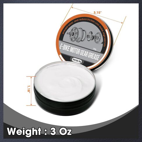E-Bike Lithium Grease,Multi-Purpose Grease (High Temperature Type),NSF H1 Certified Food Grade Lubricant for Food/Appliance/Bicycle/Machinery,Bearings,Gears,Chains - Waterproof,Noise Reduction in Saudi Arabia