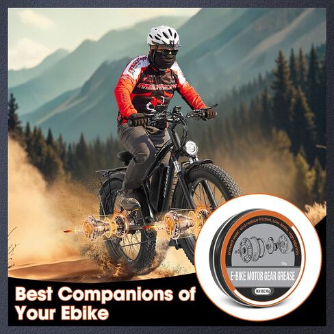 E-Bike Lithium Grease,Multi-Purpose Grease (High Temperature Type),NSF H1 Certified Food Grade Lubricant for Food/Appliance/Bicycle/Machinery,Bearings,Gears,Chains - Waterproof,Noise Reduction in Saudi Arabia
