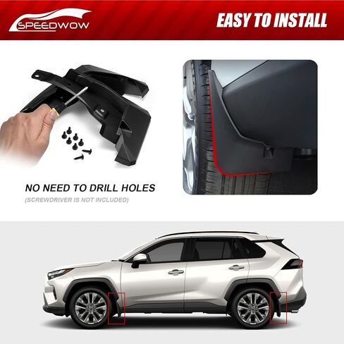SPEEDWOW 2009-2013 Toyota Corolla Mud Flaps Splash Guards Tire Protector No Need to Drill Holes(Set of 4) in Saudi Arabia