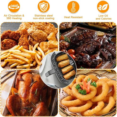 Air Fryer Rubber Bumpers for Nuwave Brio, 4 Pieces Reusable Replacement Heat Resistant Food Grade Air Fryer Silicone Rubber Feet Tabs Tips Parts Accessories for Nuwave Brio 6 IN 1 8QT 7 IN 1 7.25 QT in Saudi Arabia
