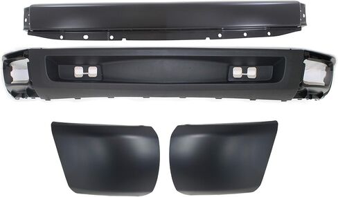 Garage-Pro Front Bumper Kit for Chevrolet Silverado 1500 2007-2008, Primed Steel, Textured Black, 2008 Chevy Silverado 1500 Accessories, Models w/o Tow Hook, Except 2007 Classic in Saudi Arabia