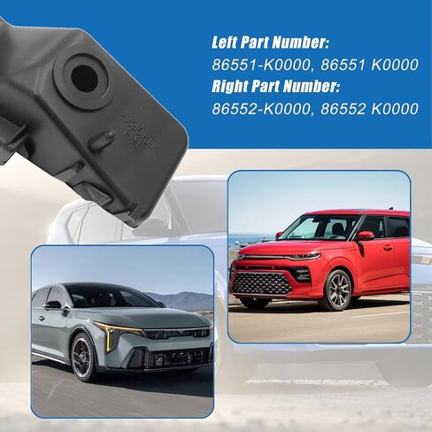XQSMWF 2Pcs Front Bumper Bracket Compatible with Kia Soul 2020 2021 2022 2023 2024# 86551-K0000 86552-K0000 Driver and Passenger Side Bumper Bracket Mounting Upper in Saudi Arabia