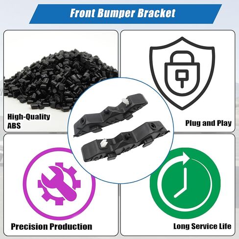 XQSMWF 2Pcs Front Bumper Bracket Compatible with Kia Soul 2020 2021 2022 2023 2024# 86551-K0000 86552-K0000 Driver and Passenger Side Bumper Bracket Mounting Upper in Saudi Arabia